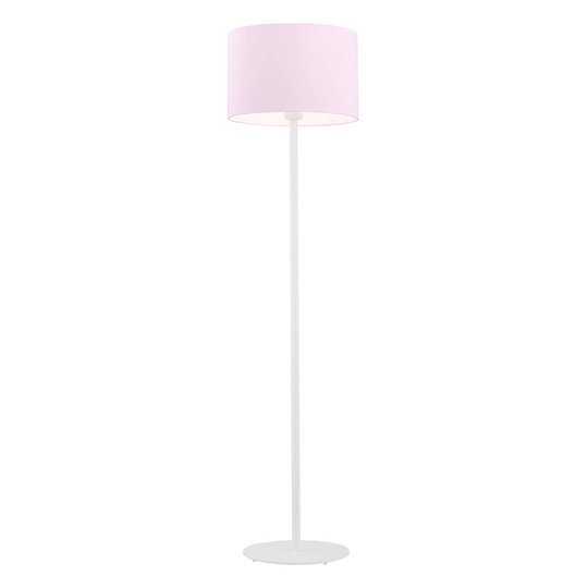 Gulvlampe Moa, stoffskjerm, rosa