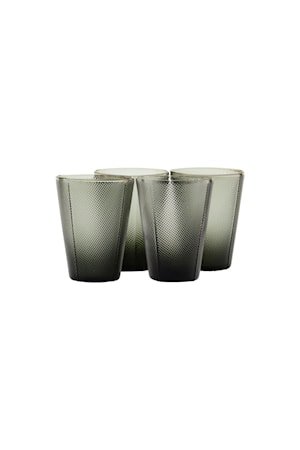 Milo Glass Røkt grå 4 stk.