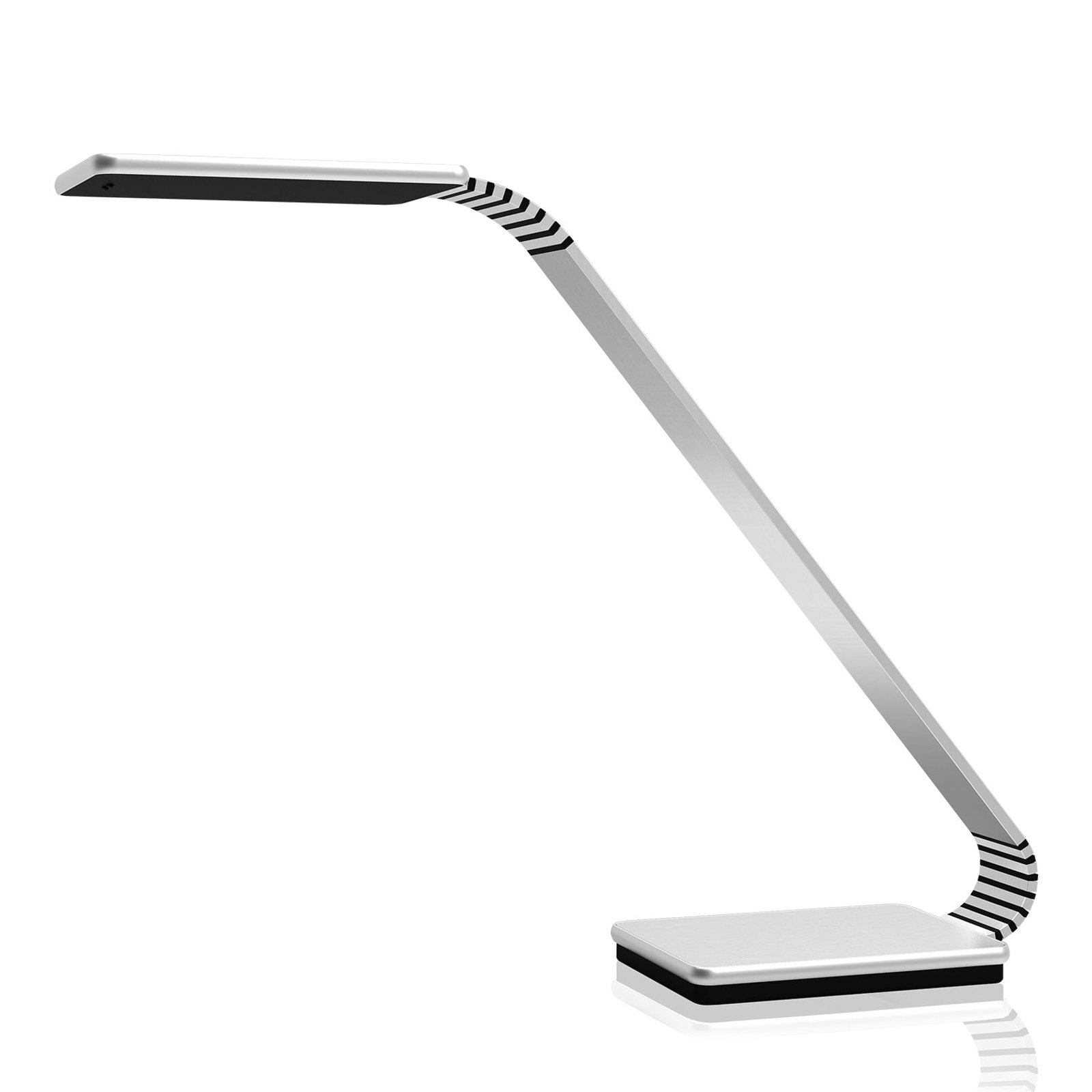 TRAE Maze 2 LED-skrivebordslampe, 4 000 K alu