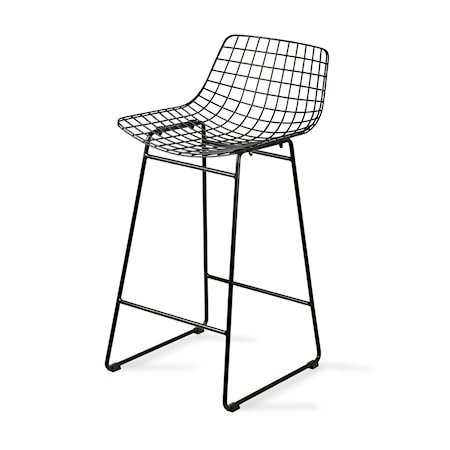 Wire Barstol Svart