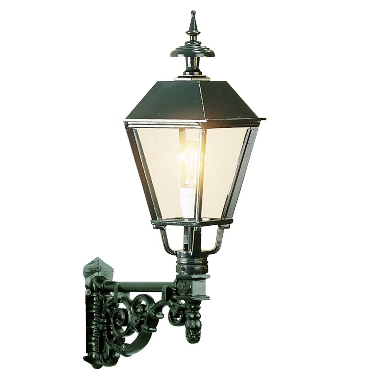 Elegant Zandvoort utendørs vegglampe i grønt