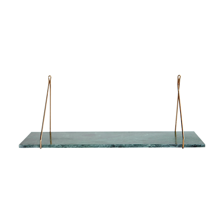 Marble Hylleplan Grønn Marmor 24x70 cm