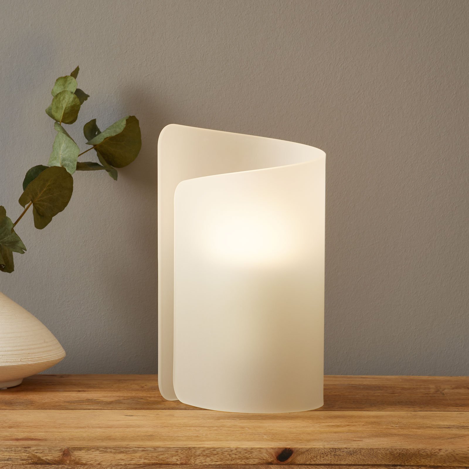 Stemnigsfull bordlampe Papiro, satin