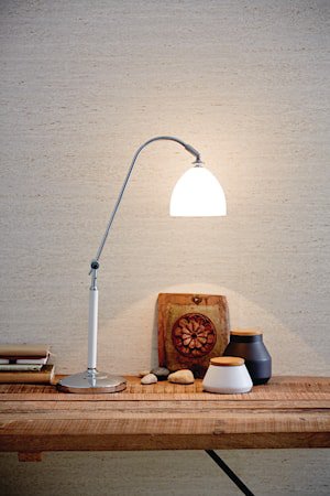 Spirit bordlampe - Hvit, glass med strømbryter
