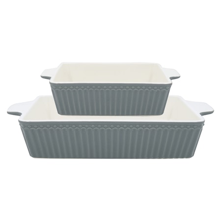 Alice ildfaste former small sett med 2, stone grey