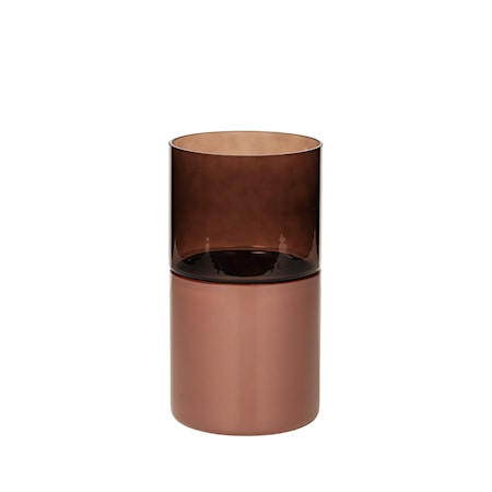 Vase Georg 24 cm Glass Rosa