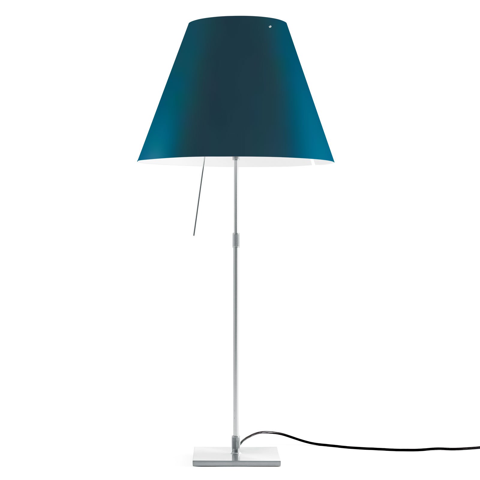 Luceplan Costanza bordlampe D13 aluminium/blå