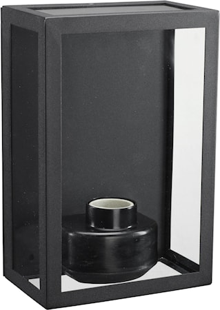 Kubba vegglampe 230 V IP44 svart