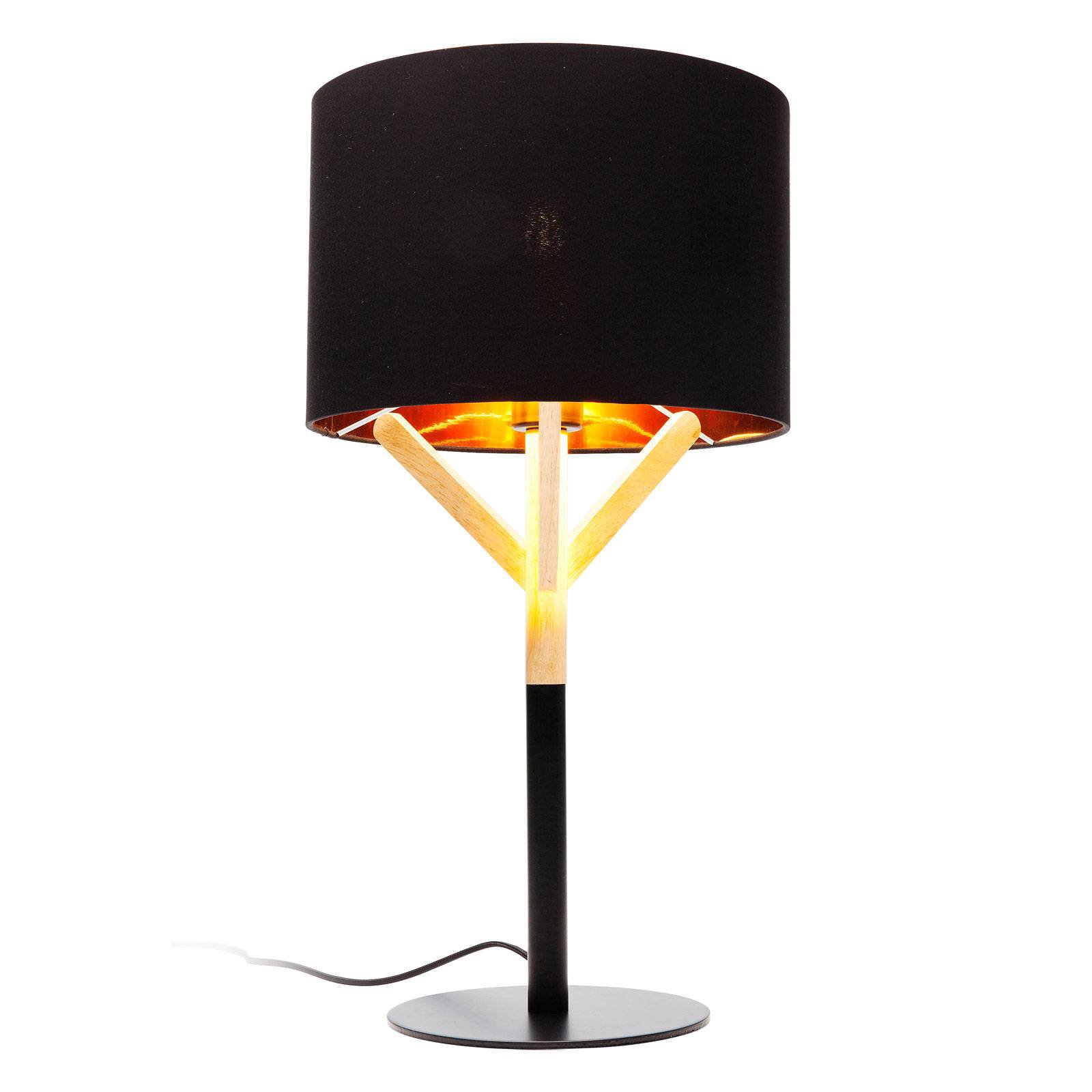 KARE Scandi bordlampe med detaljer i tre