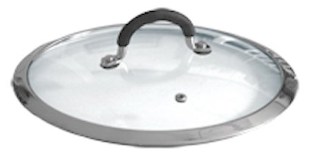 Glasslokk CL med Rustfri kant & vent.hull