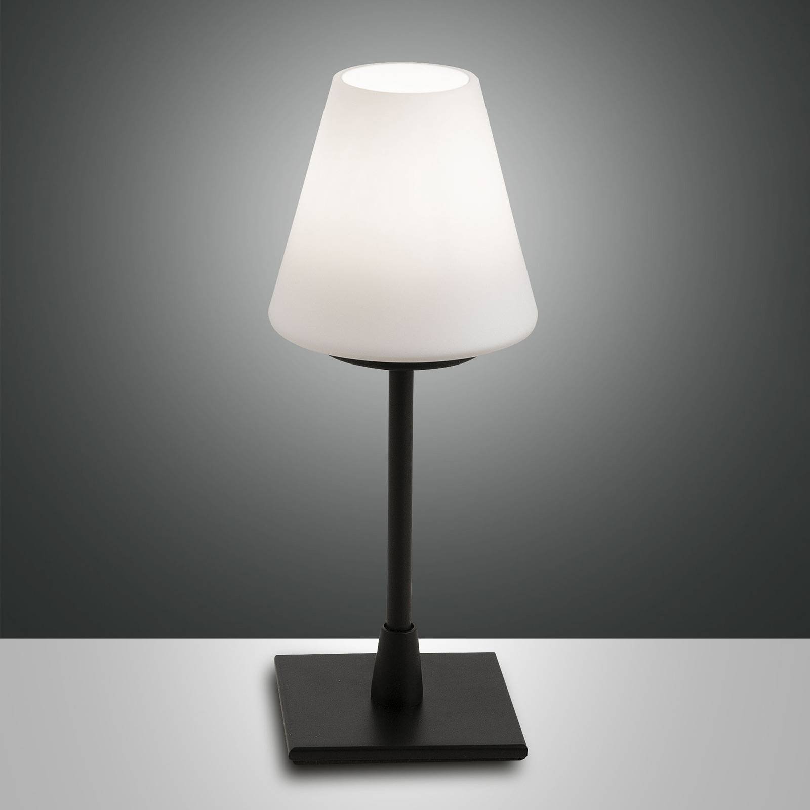 LED-bordlampe Lucy med touchdimmer, svart