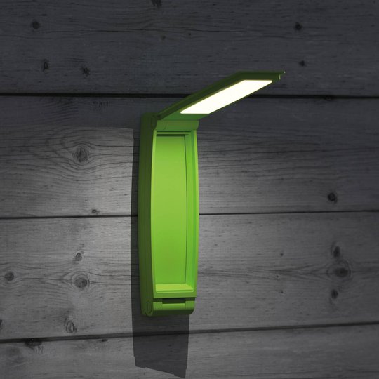 LED-bordlampe MAULzed, dimbar, batteri, grønn