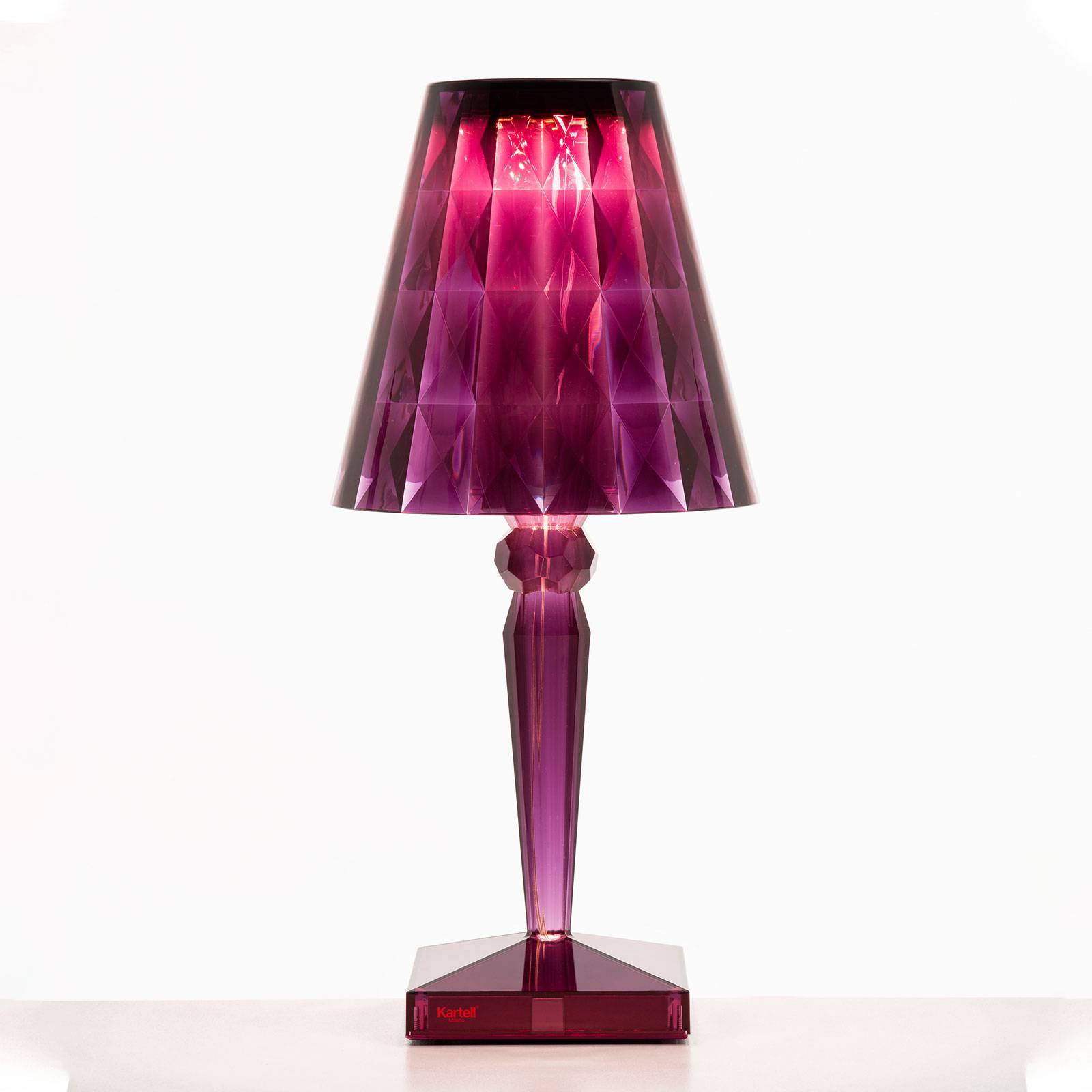 Kartell Big Battery - bordlampen IP54, plumme