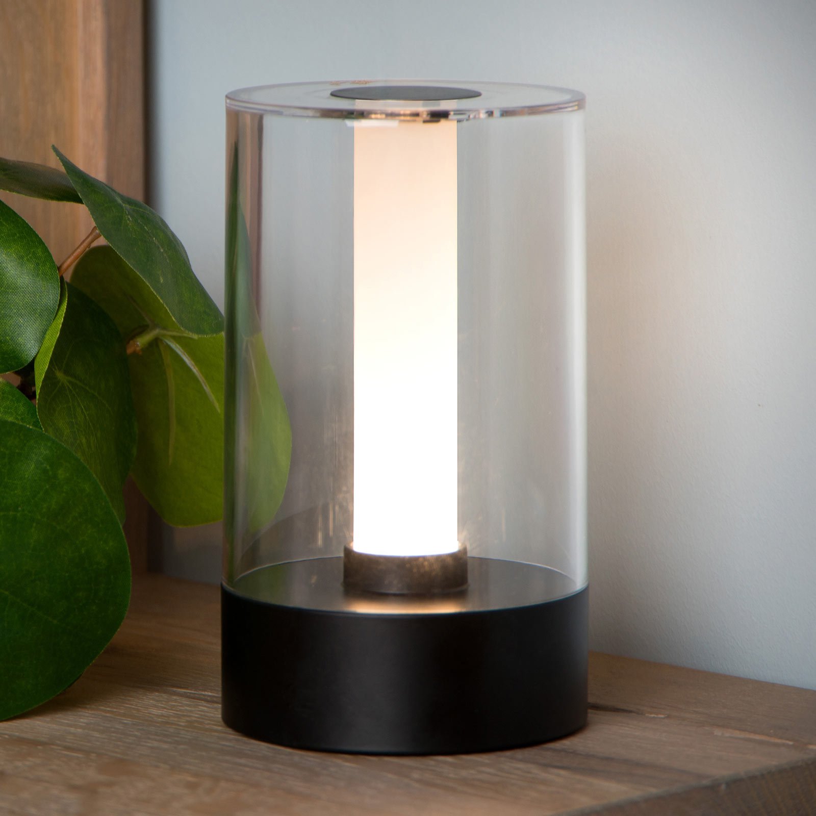 Tribun bordlampe med batteri og dimmer svart