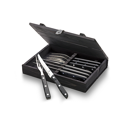Old Farmer Black Grillbestikk 4+4