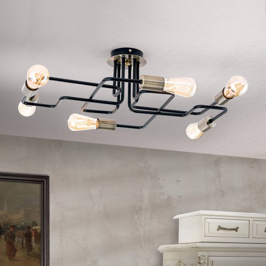 Jailhouse taklampe, 6 lyskilder
