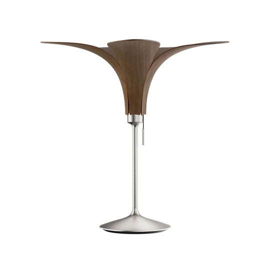 UMAGE Jazz bordlampe mørk eik, fot av stål