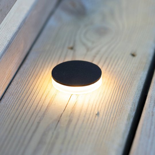 Garden 24 LED-spot svart 3W side Ø4,5cm