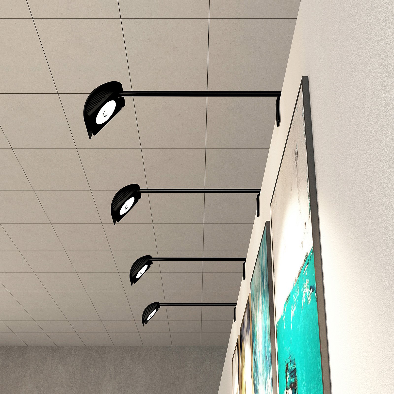 Arcchio Macey LED-klemmelampe, svart