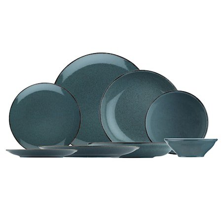 Dinner Set (24 Pieces) Blue