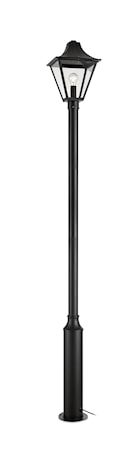 Garden 24 Lyktestolpe 1 IP44 H 225 cm Svart