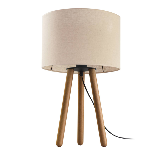 Bordlampe Tokyo tripod av tre, bøk/naturlin