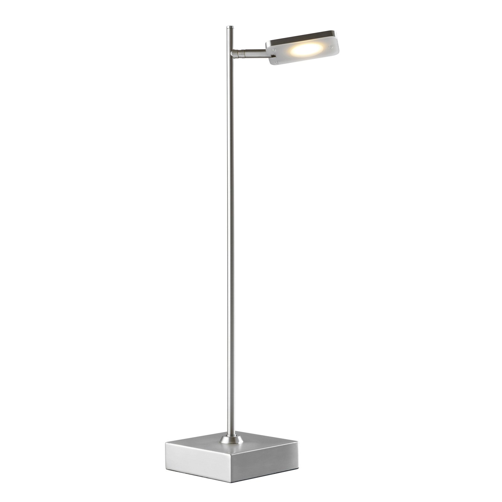 LED-bordlampe Quad, dimmer, 1 lyskilde, aluminium