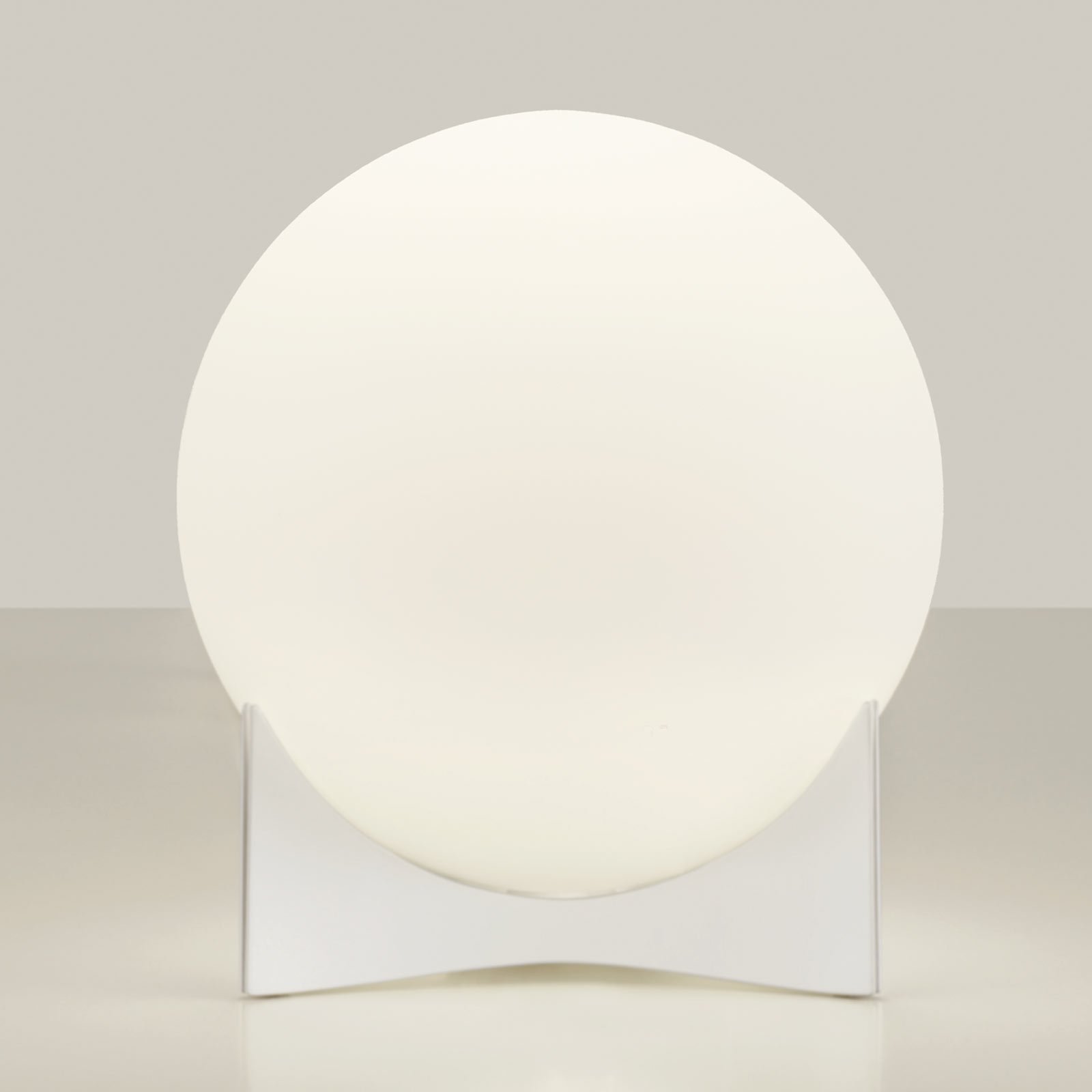 Terzani Oscar bordlampe av glass, hvit
