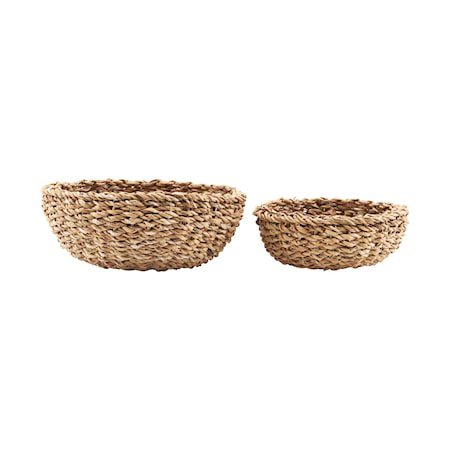 Brødkurv, Sett med 2 størrelser, (H: 6 cm, Dia: 18 cm) (H: 9 cm, Dia: 22 cm)