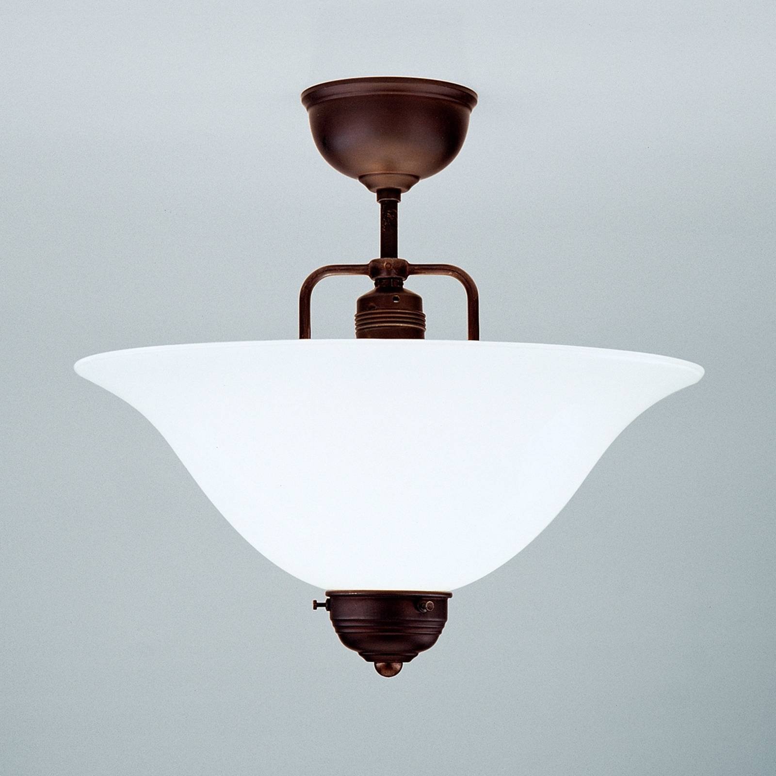 Håndlaget taklampe Rosa