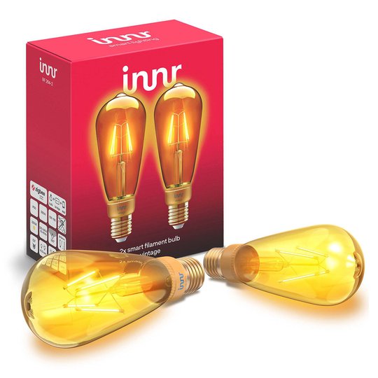 Innr LED-pære E27 filament Edison 2 200 K 4,2W 2er