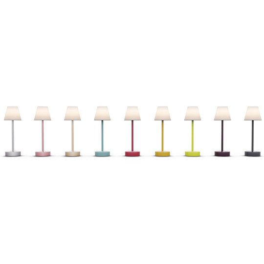 Newgarden Lola Slim LED-bordlampe batteri, hvit