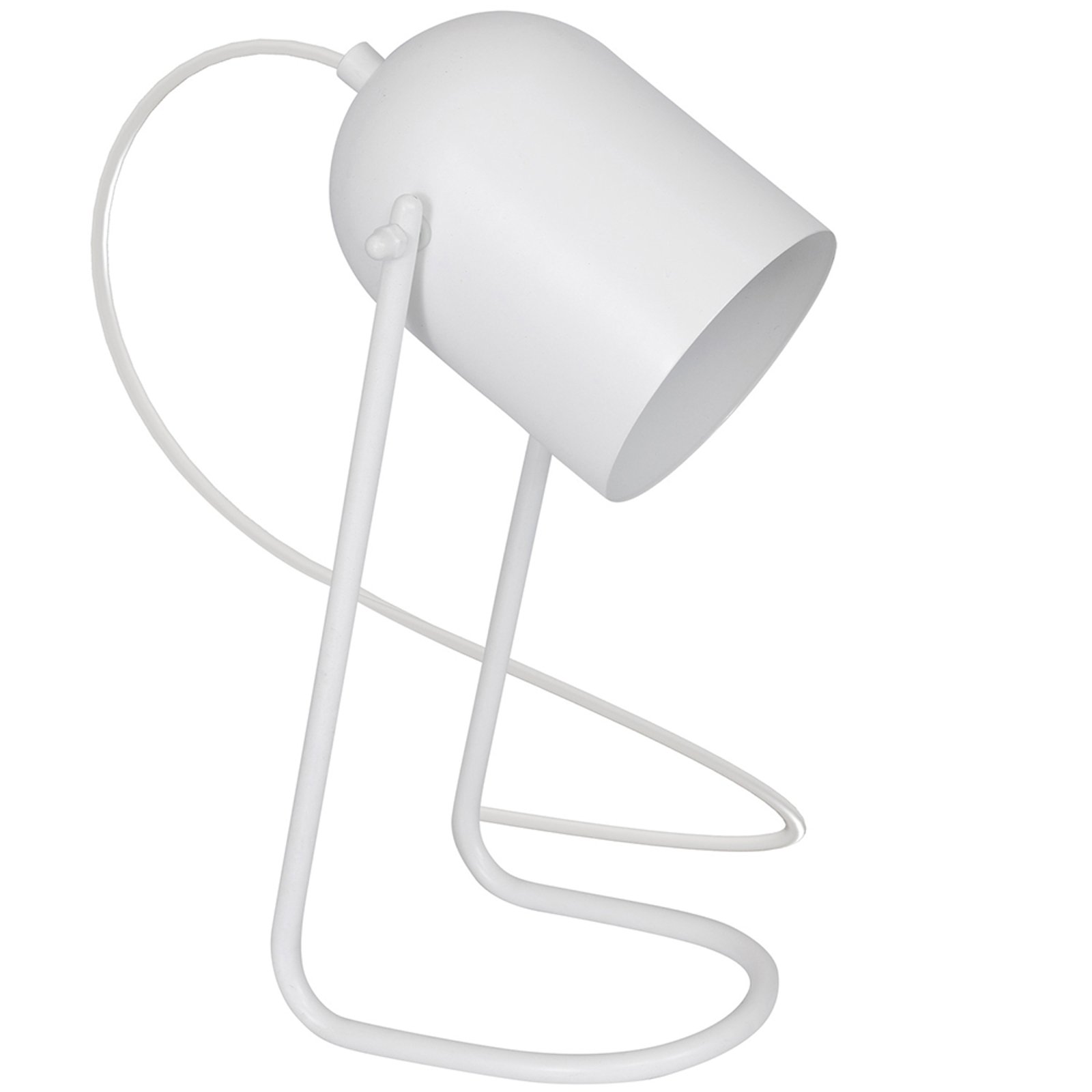 8433 bordlampe som sylindrisk spot, hvit