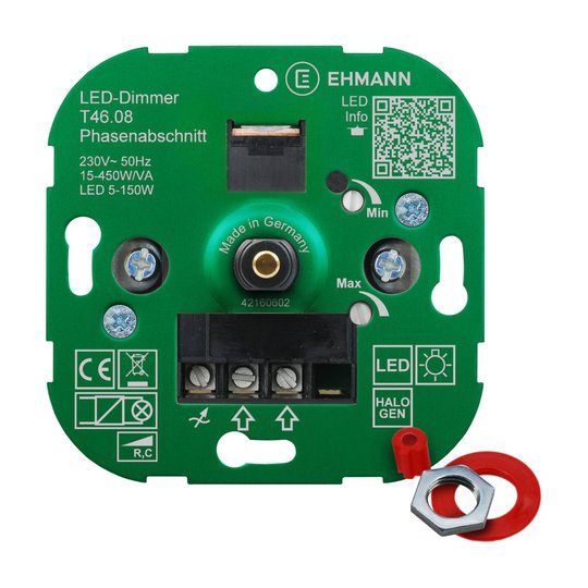 EHMANN T46 LED-dimmer faseavsnitt, 15-450 W