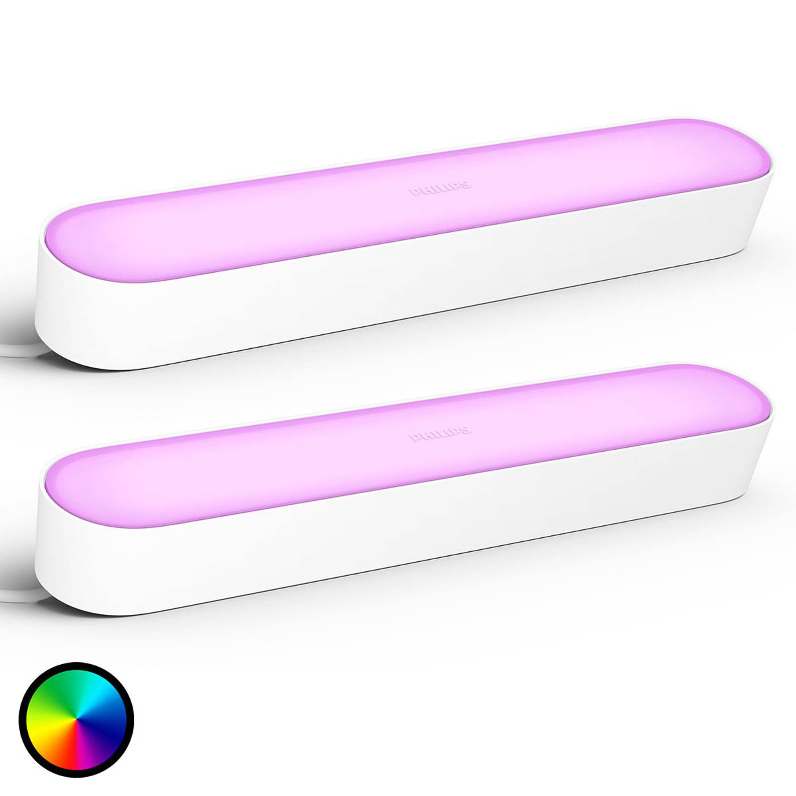 Philips Hue Lightbar dobbelpakning, hvit
