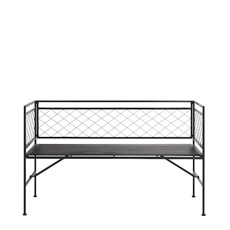 Gardia Benk Svart 135x55 cm