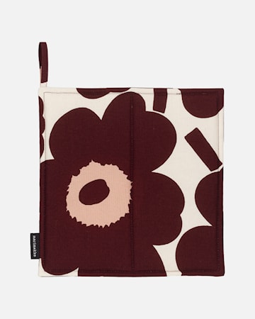 Pieni Unikko Grytelapp Vinrød/Rosa