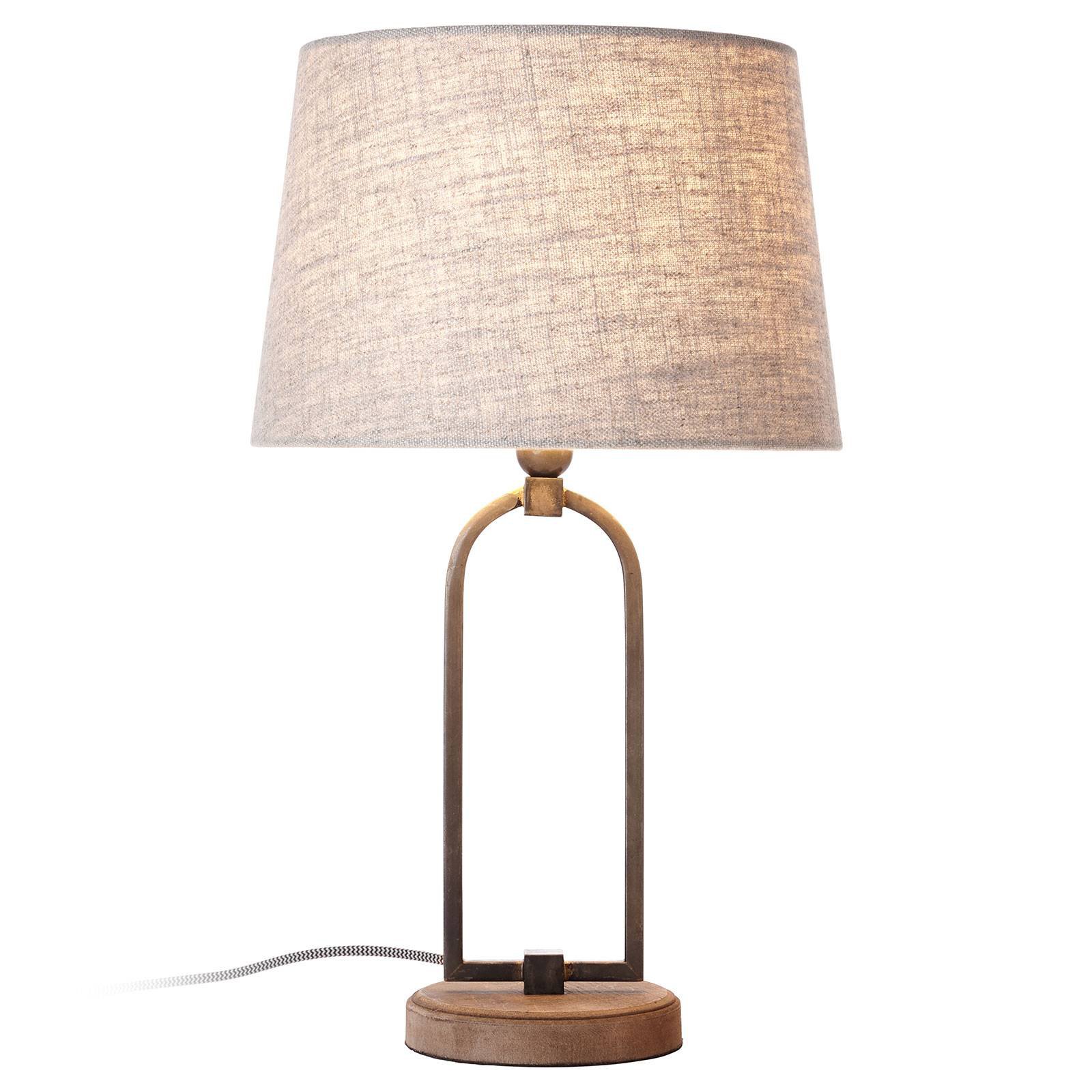 Bordlampe Sora med stilig tekstilskjerm