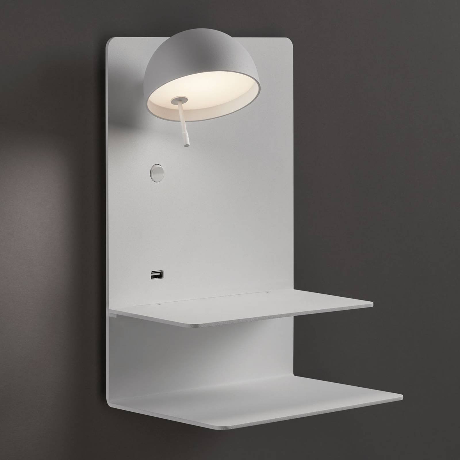 Bover Beddy A/04 LED-vegglampe hvit spot venstre