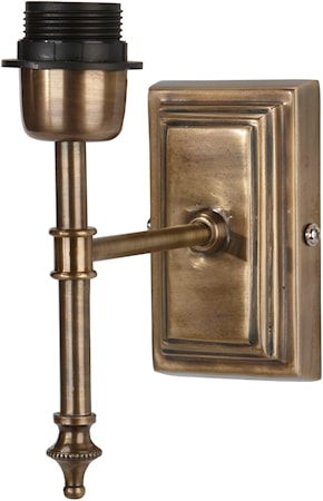 Classic Vegglampe Antikk messing 20 cm