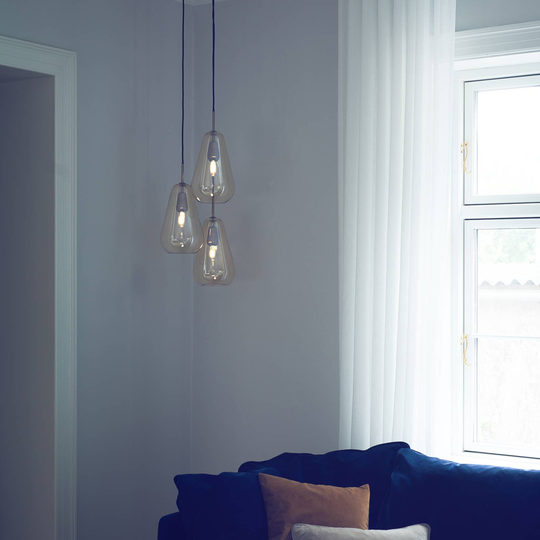 Nuura Anoli 3 hengelampe, 3 lyskilder, gull