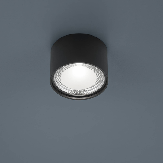 Helestra Kari LED-taklampe, rund, svart