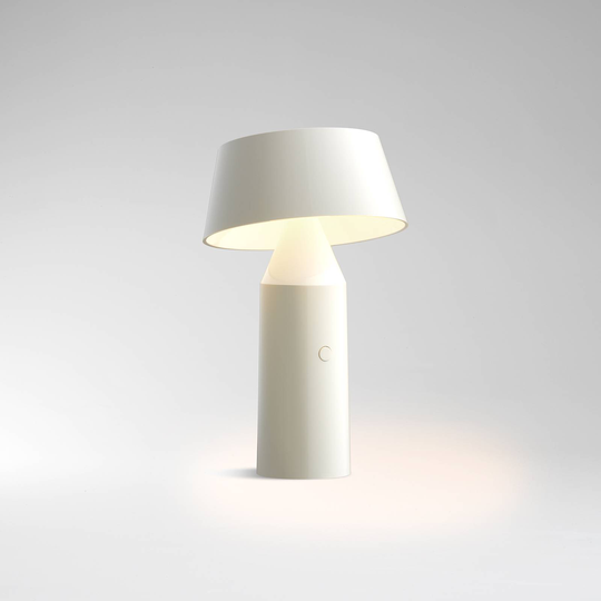 MARSET Bicoca LED-bordlampe m batteri perlehvit