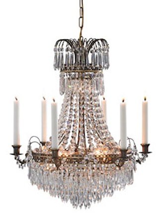 Läckö Taklampe 7 Lys Antikk
