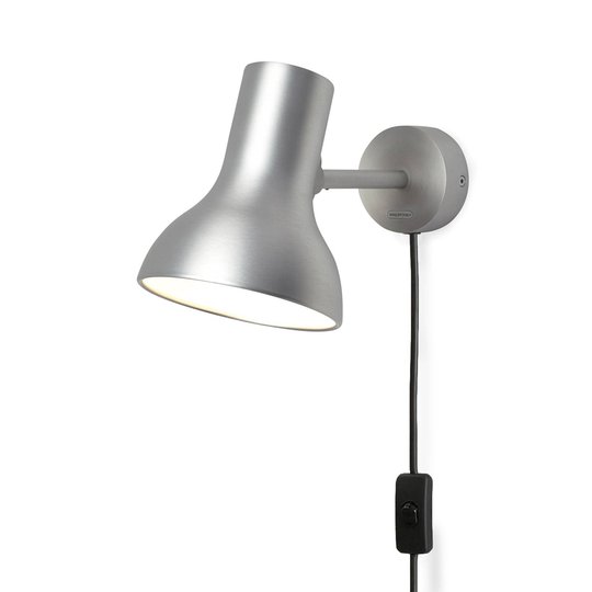 Anglepoise Type 75 Mini Metallic med plugg sølv