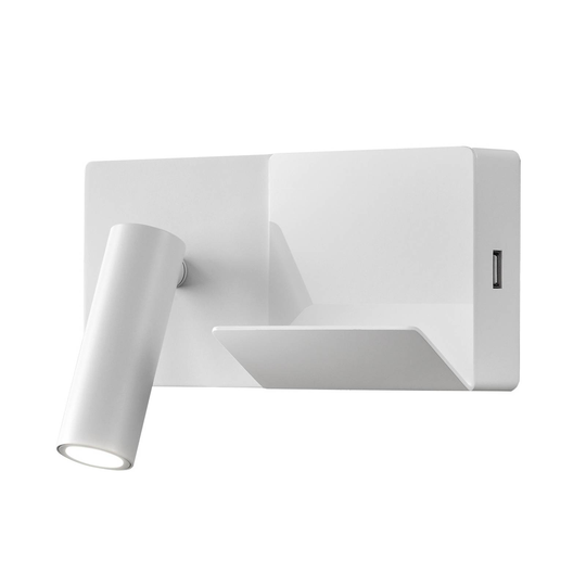 LEDS-C4 E-Lamp Mini LED-vegglampe hvit/hvit