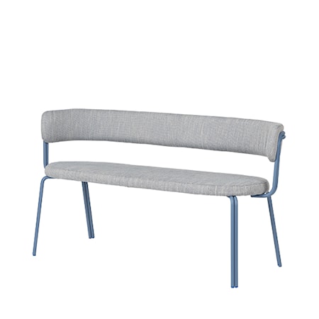 Oda Benk Jern/Tekstil Blå