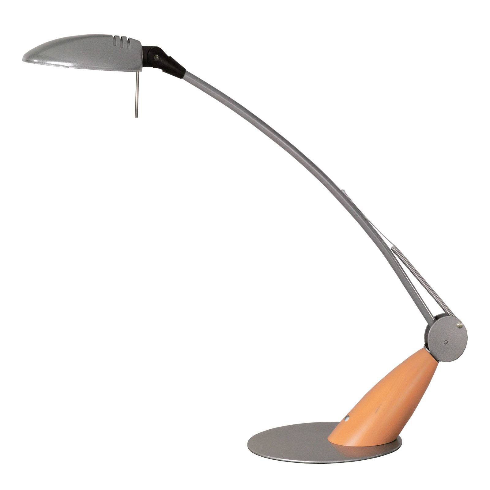 Swingo LED-skrivebordslampe med tre, grå
