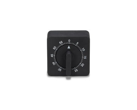 Eggeklokke kvadrat svart - 6,5 cm