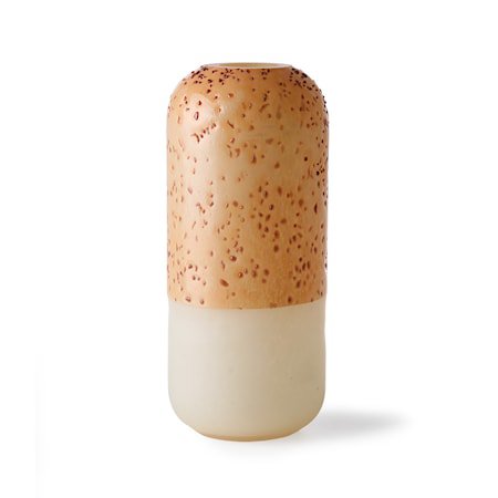 Glas Cylinder Vase Orange/Yellow